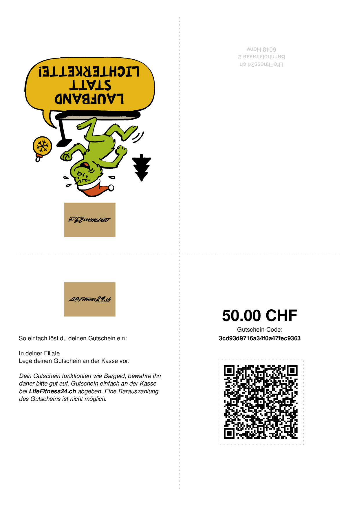 Grinch Laufband